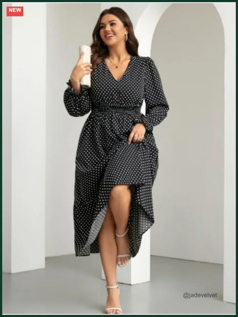 Plus Size Boho Floral Maxi Dress with Pockets